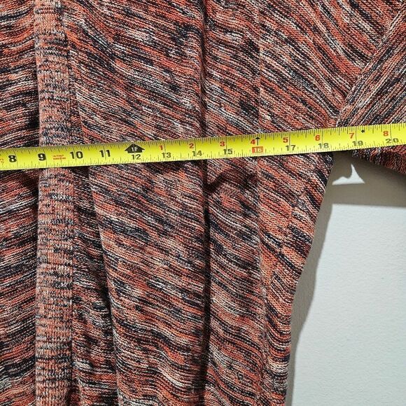 J.Jill Sweater Women Small Purejill Campari Marled Knit Red Black Oversize Boxy - Picture 12 of 13